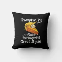 Trumpkin Pie Make Thanksgiving Great Again Basebal Throw Pillow