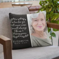 Family Memorial Photo Keepsake Throw Pillow