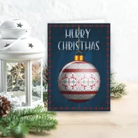 Scandinavian Ornament Christmas Holiday Card