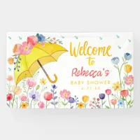 Spring Floral Baby Shower Welcome Banner – April S