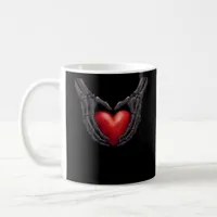 Skeleton Hand Heart Coffee Mug