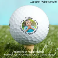 Biggest Fan - DADDY - Personalized Photo Wilson Golf Balls