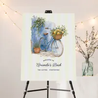 Amalfi Coast Bicycle Italian Bachelorette Welcome Foam Board