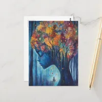 Woman in the Trees Postcard