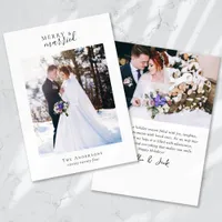 Merry & Married 2 Photo Holiday Card