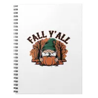 It’s Fall Y’all Pumpkin Gnome Autumn Retro Classic Notebook
