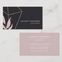 Trendy Geometric Brush Strokes Collage Business Ca Card