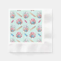 Back to School Elephant Pattern Napkins