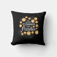 Italian Christmas Tis The Season For Pizzelles Throw Pillow