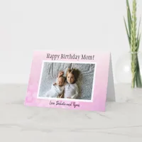 Happy Birthday Mom Photo Card