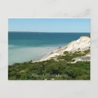 Post Card of view from Lighthouse in  Aquinnah, Ma