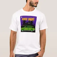 Scary Hook Door Horror Story Cartoon T-Shirt