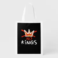 No King Funny Quote Retro Creative Style Grocery Bag