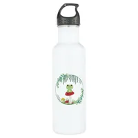 Cottagecore Aesthetic Kawaii Frog Goblincore Cute  Stainless Steel Water Bottle