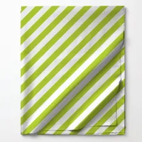 Bright Green Diagonal Stripes Pattern Fabric