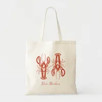 Maine Lobster Coastal Fisherman Aesthetic Tote Bag