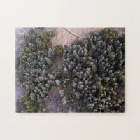 Green Pine Trees Jigsaw Puzzle