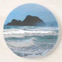 Hawaiian Coastal Island Ocean Tropical Paradise Sandstone Coaster