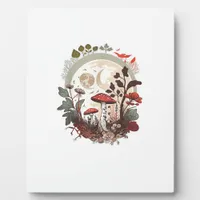 Aesthetic Goblincore And Cottagecore Mushroom Sere Plaque