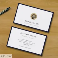 Simple Scales of Justice Business Card