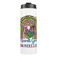 Rainbow Mardi Gras Thermal Tumbler