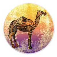 Abstract Collage Ozzy the Camel ID102 Ceramic Knob