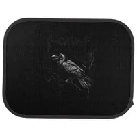Crow, F-Caw-F Bird Retro Classic Car Floor Mat