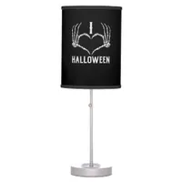 Halloween Skeleton Hands Heart Cute Women Girls Ki Table Lamp