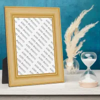 Light Tan Basic Wood Frame Add Photo Plaque