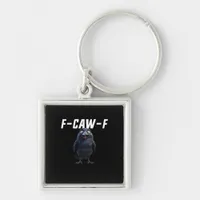 F Caw F Raven Funny Gear Creative Style Keychain