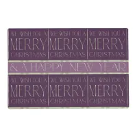 Purple Green Christmas Pattern#34 ID1009 Placemat