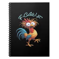 F Caw F Funny Chicken Humor Retro Style Notebook