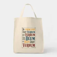 CUSTOMIZABLE In Principio Erat Verbum Tote Bag