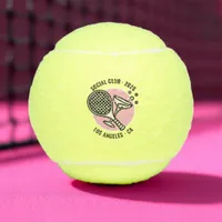 Custom Social Club Tennis Bachelorette Weekend Tennis Balls