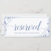 Hanging Reserved Sign | Chic Bouquet- Blue-Gray