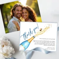 Pop the Bubbly Engagement Party Thank You Card