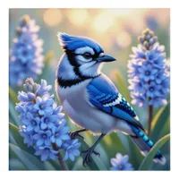 Pretty Blue Jay and Lilacs  Acrylic Print