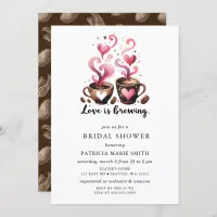 Simple Love is Brewing Coffee Bridal Shower Invitation