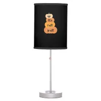 It’s Fall Y’all Pumpkin Autumn Halloween Design Fu Table Lamp