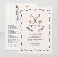 PJs Prosecco & Peaks Ski Bachelorette Weekend Invitation