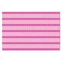 Tissue Paper - Pink Chain of Diamond Shapes