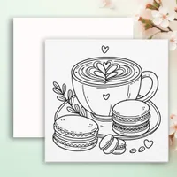 Coffee and Macaron | Color Me