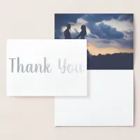 Thank You Wedding| Silver Foil Card