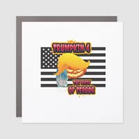 Halloween Funny Trumpkin Classic Car Magnet