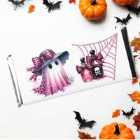 Pink and Black Coquette Halloween Hershey Bar Favors