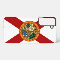 Florida State Flag Great Seal of Florida Red White Samsung Galaxy S22+ Case