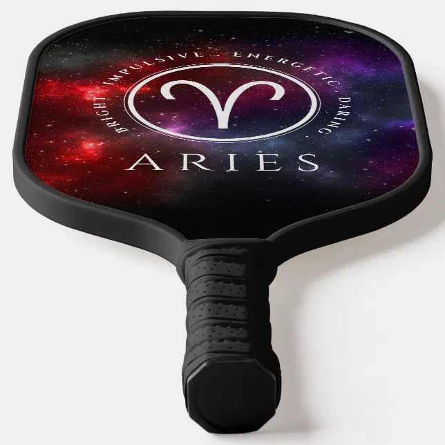 Starfield Aries Ram Western Zodiac Pickleball Paddle