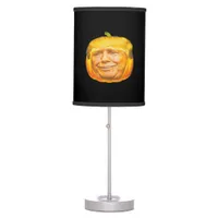 Scary Trumpkin Pumpkin Halloween Party Design Table Lamp