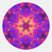 Healing Energy Mandala Classic Round Sticker