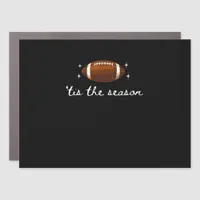 Tis The Season Football  - Retro Football Game Day Car Magnet